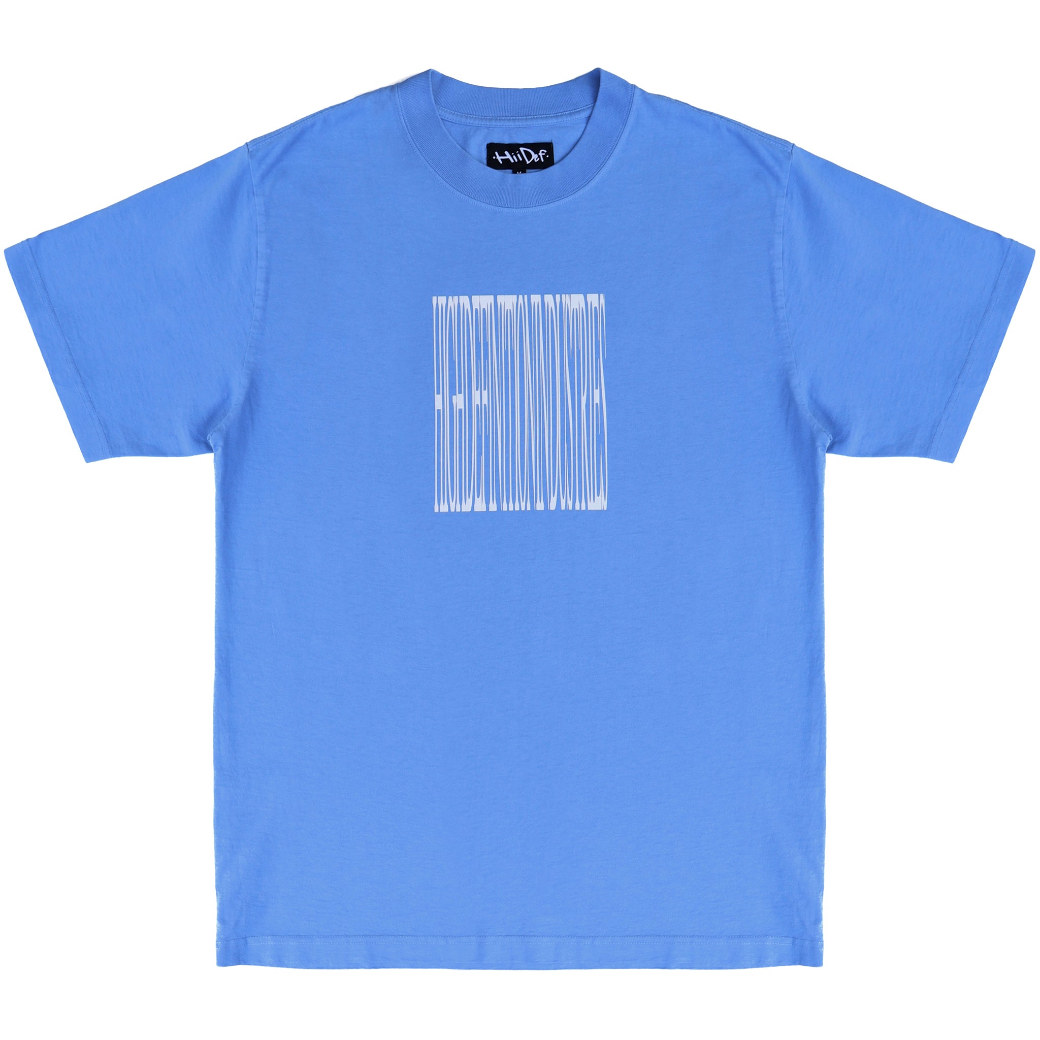Blue Barcode Puff Print T-Shirt – hii-def