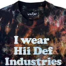 Load image into Gallery viewer, Black Bleach Dye I Wear Hii Def Because... T-Shirt

