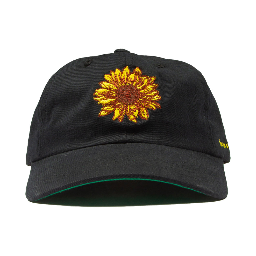 Sunflower 6-Panel Baseball Cap (Black Edition)