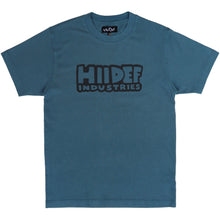 Load image into Gallery viewer, Slate Blue Thick Logo 3m Reflective T-Shirt
