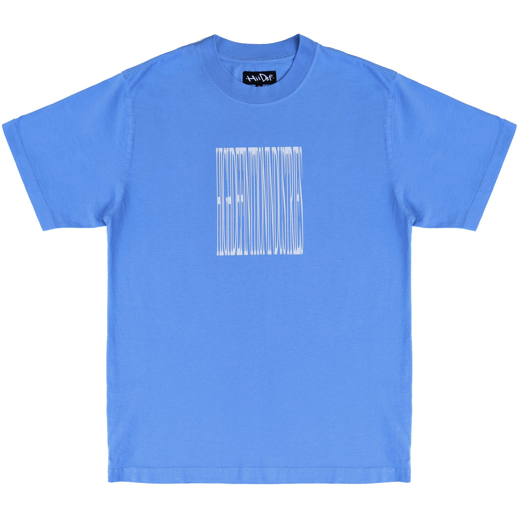 Blue Barcode Puff Print T-Shirt