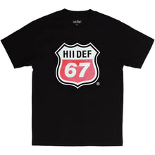 Load image into Gallery viewer, Black Life is a Hii-Way Glitter Print T-Shirt
