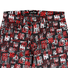 Load image into Gallery viewer, Black Multi-Logo Print Relaxed Fit Jeans
