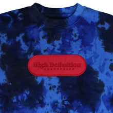 Load image into Gallery viewer, Sapphire &amp; Ruby Cloud Dye OG Season 1 Logo Applique Crewneck Sweatshirt
