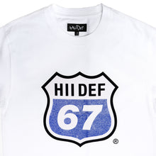 Load image into Gallery viewer, White Life is a Hii-Way Glitter Print T-Shirt
