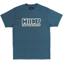 Load image into Gallery viewer, Slate Blue Thick Logo 3m Reflective T-Shirt
