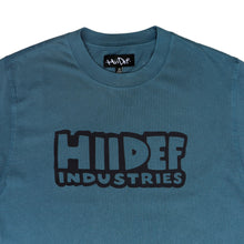 Load image into Gallery viewer, Slate Blue Thick Logo 3m Reflective T-Shirt
