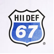 Load image into Gallery viewer, White Life is a Hii-Way Glitter Print T-Shirt
