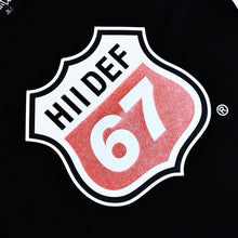 Load image into Gallery viewer, Black Life is a Hii-Way Glitter Print T-Shirt
