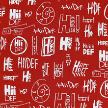 Load image into Gallery viewer, Red Multi Logo Print Long Sleeve Crew
