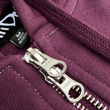 Load image into Gallery viewer, Eggplant Electric Logo Applique Dual-Zip Hooded Sweatshirt
