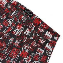Load image into Gallery viewer, Black Multi-Logo Print Relaxed Fit Jeans
