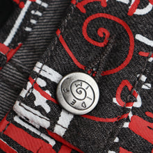 Load image into Gallery viewer, Black Multi-Logo Print Relaxed Fit Jeans
