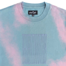 Load image into Gallery viewer, Blue to Pink Barcode Puff Print Heat Sensitive T-Shirt
