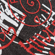 Load image into Gallery viewer, Black Multi-Logo Print Relaxed Fit Jeans
