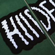 Load image into Gallery viewer, Green Electric Logo Applique Dual-Zip Hooded Sweatshirt
