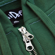 Load image into Gallery viewer, Green Electric Logo Applique Dual-Zip Hooded Sweatshirt
