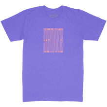 Load image into Gallery viewer, Purple Barcode Puff Print T-Shirt
