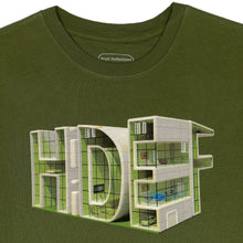 Load image into Gallery viewer, Olive Green Hii Def House Long Sleeve T-Shirt
