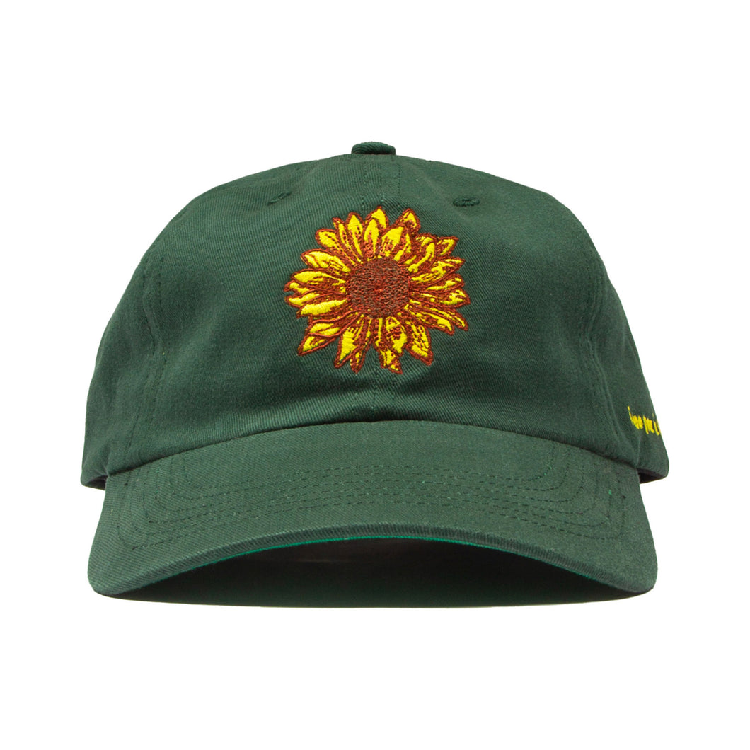 Sunflower 6-Panel Baseball Cap (Green Edition)